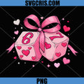 Valentine Dice 6 7 Heart PNG, Cute Coquette Bow Dice PNG