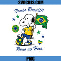 Vamos Brasil Snoopy Soccer PNG, Rumo Ao Hexa Brazil PNG