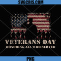 Veterans Day Honoring All Who Served PNG, Patriotic Flag Soldier PNG