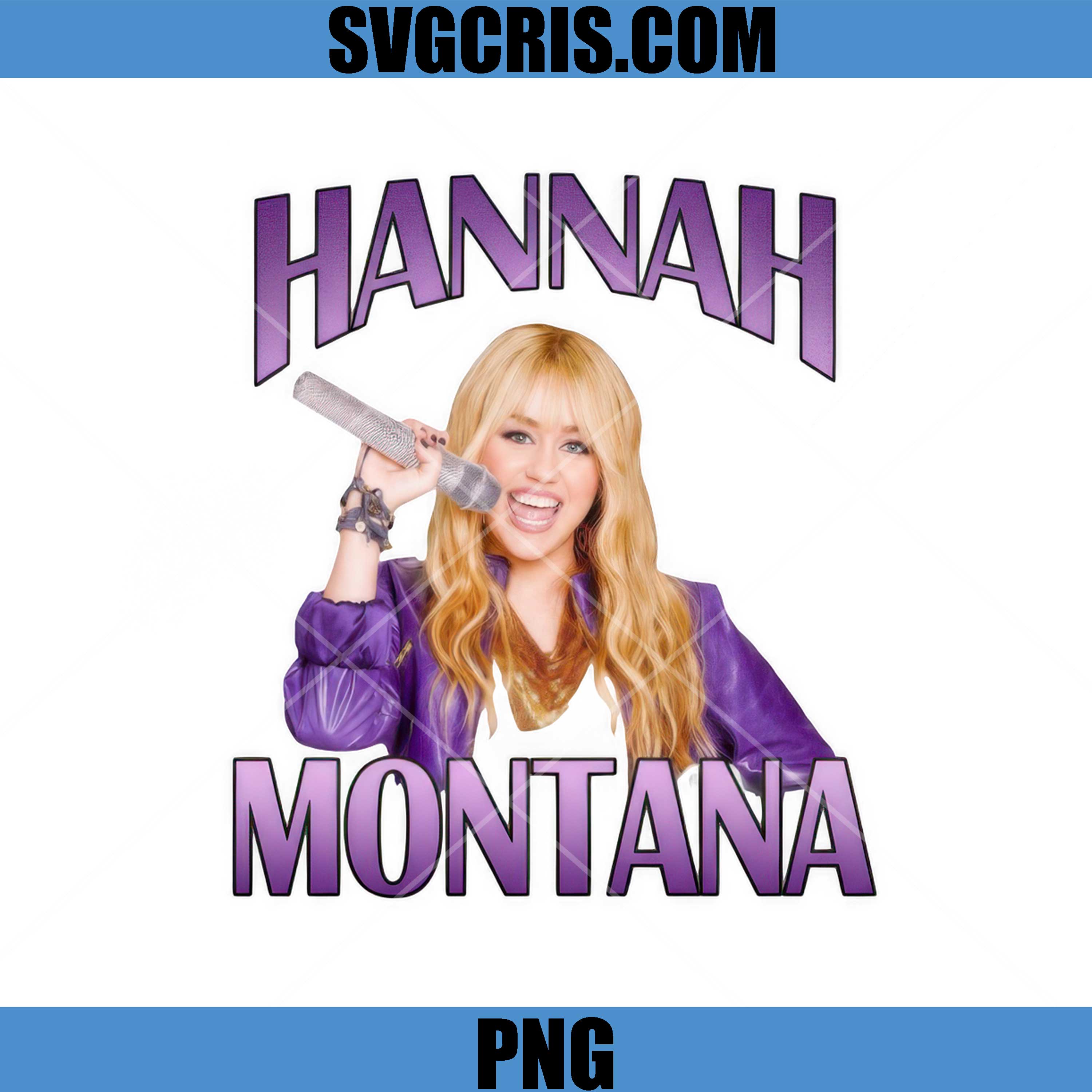 Hannah Montana Singing With Microphone Design PNG, Pop Star Style PNG