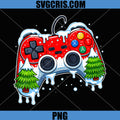 Video Game Controller PNG, Christmas Santa Hat Gamer PNG