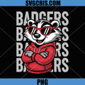 Badgers Cartoon With Red Hoodie PNG, Cool Badger PNG
