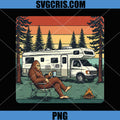 Vintage Camping Motorhome PNG, RV Bigfoot Adventure PNG