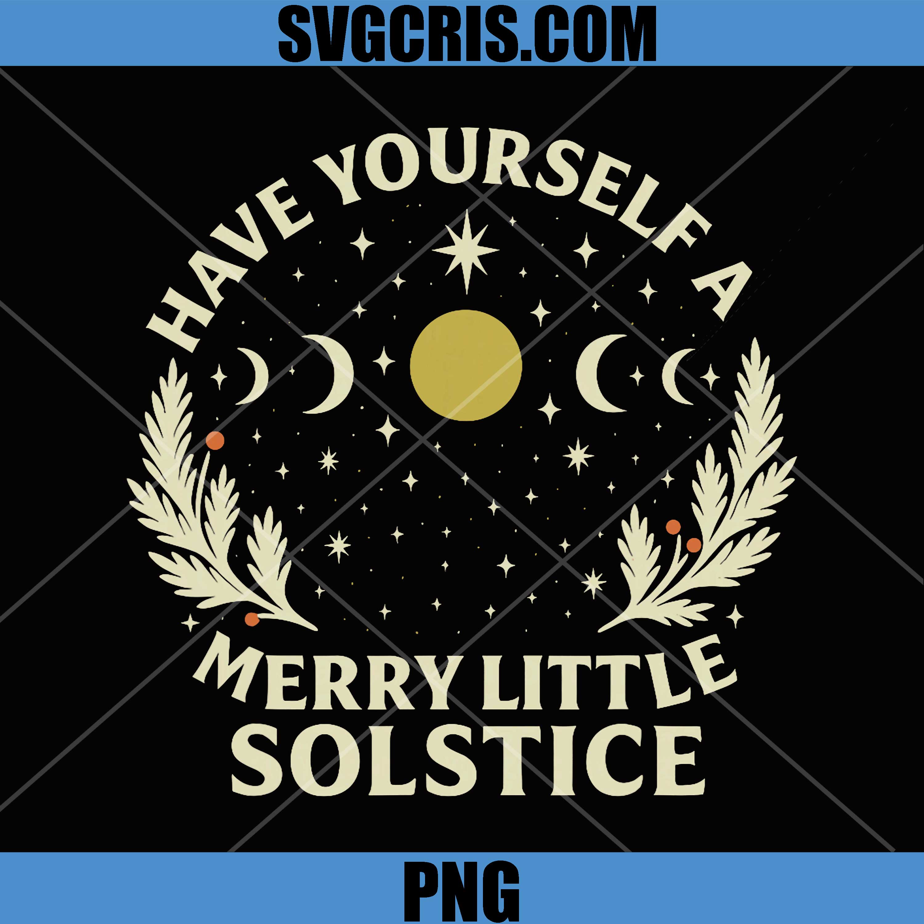 Have Yourself A Merry Little Solstice PNG, Winter Holiday PNG