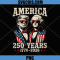 Vintage Trump Washington 250 Years PNG, America Anniversary 250th PNG 