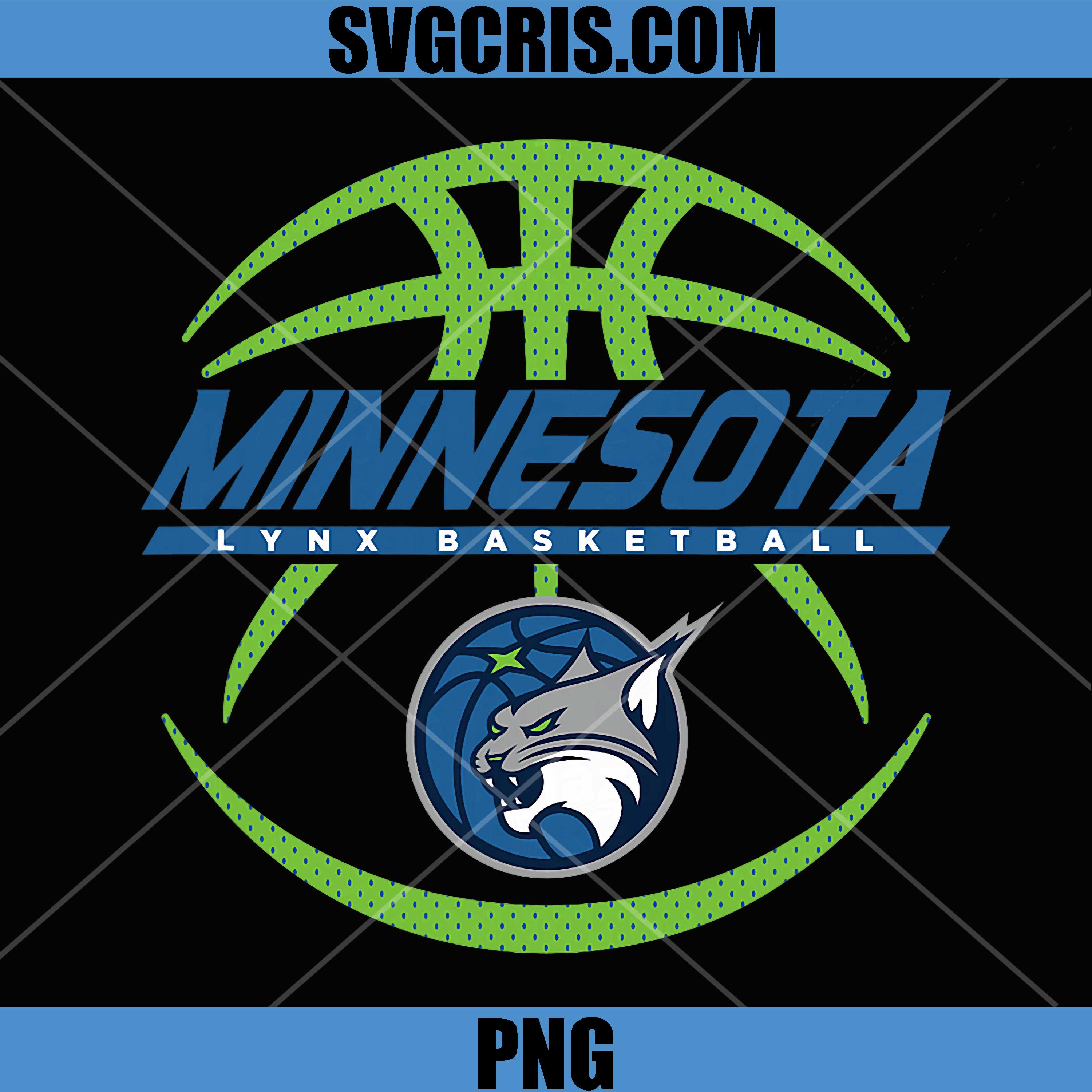 Minnesota Lynx Basketball Logo PNG, WNBA Minnesota Lynx Team Design PNG