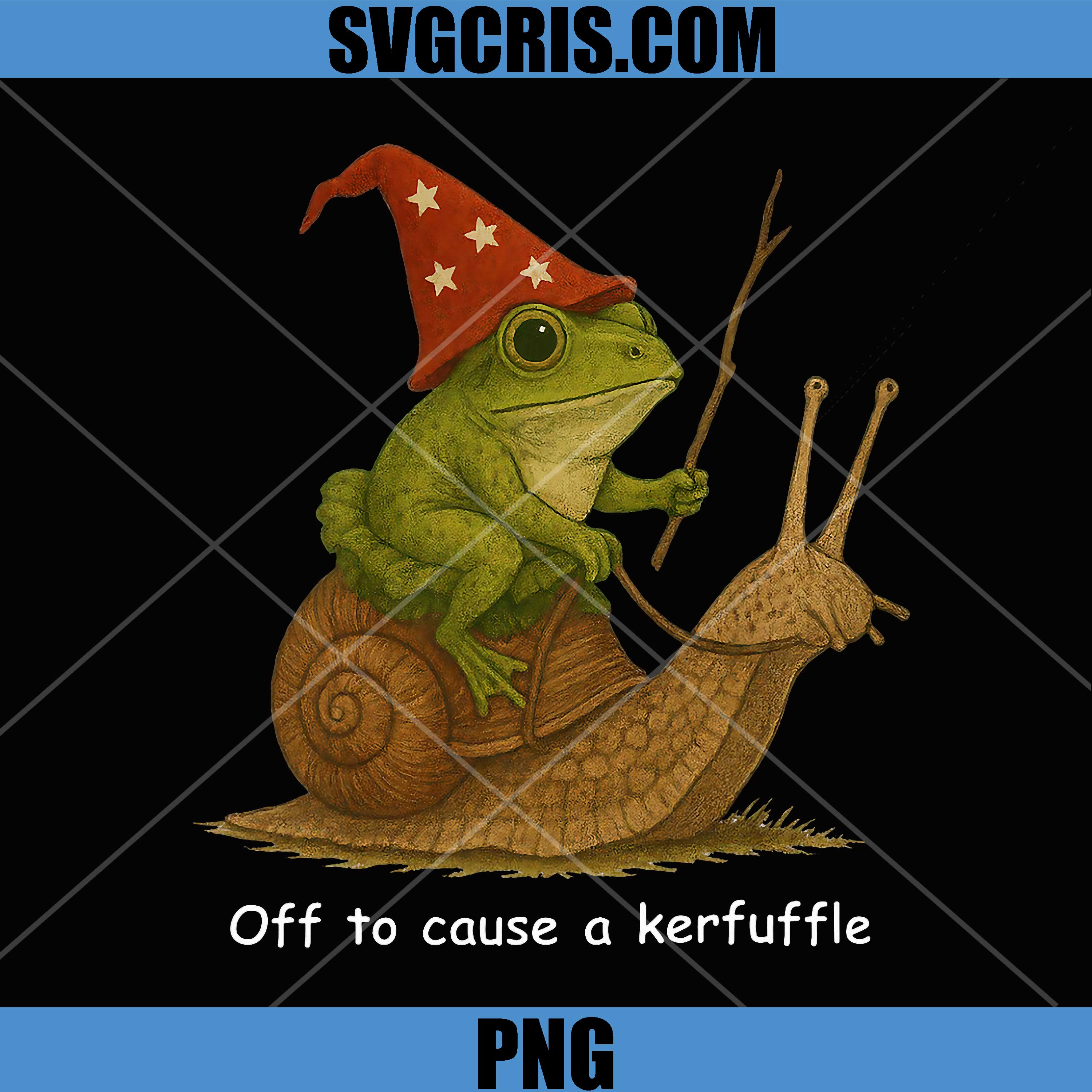 Whimsical Frog Wizard PNG, Off to Cause A Kerfuffle PNG