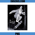 Wizard Skateboarding PNG, Funny Skater Graphic PNG