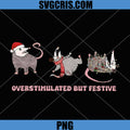 Xmas Opossums PNG, Overstimulated But Festive PNG, Possum Christmas PNG 