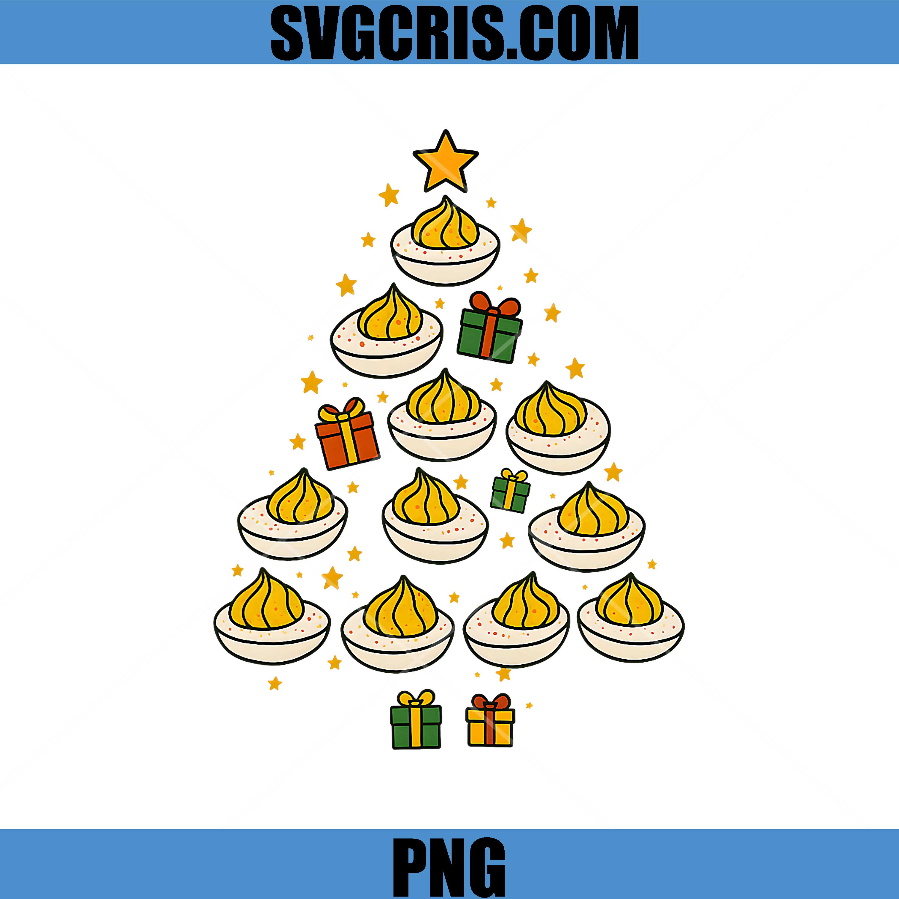 You Know Why I'm Here PNG, Funny Deviled Christmas Eggs Tree PNG