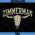 Zimmerman Longhorn Skull PNG, Western Vintage Bull Skull PNG