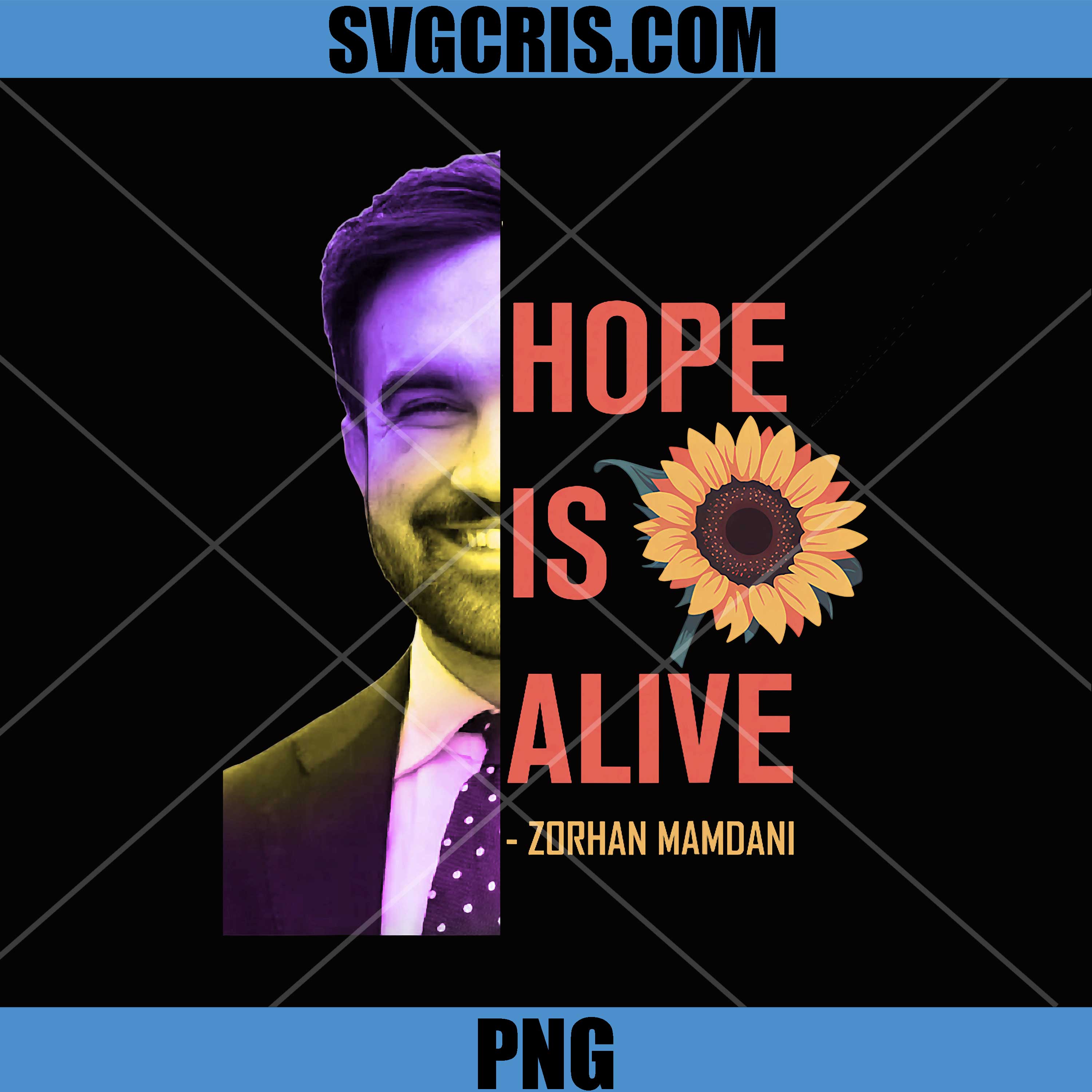 Zohran Mamdani Hope is Alive PNG, Mayor of New York Saying PNG