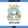 Snoopy Easter Bunny With Eggs PNG, Hoppy Easter PNG