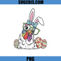 Easter Chicken Bunny Hat Glasses PNG, Funny Easter Chicken PNG