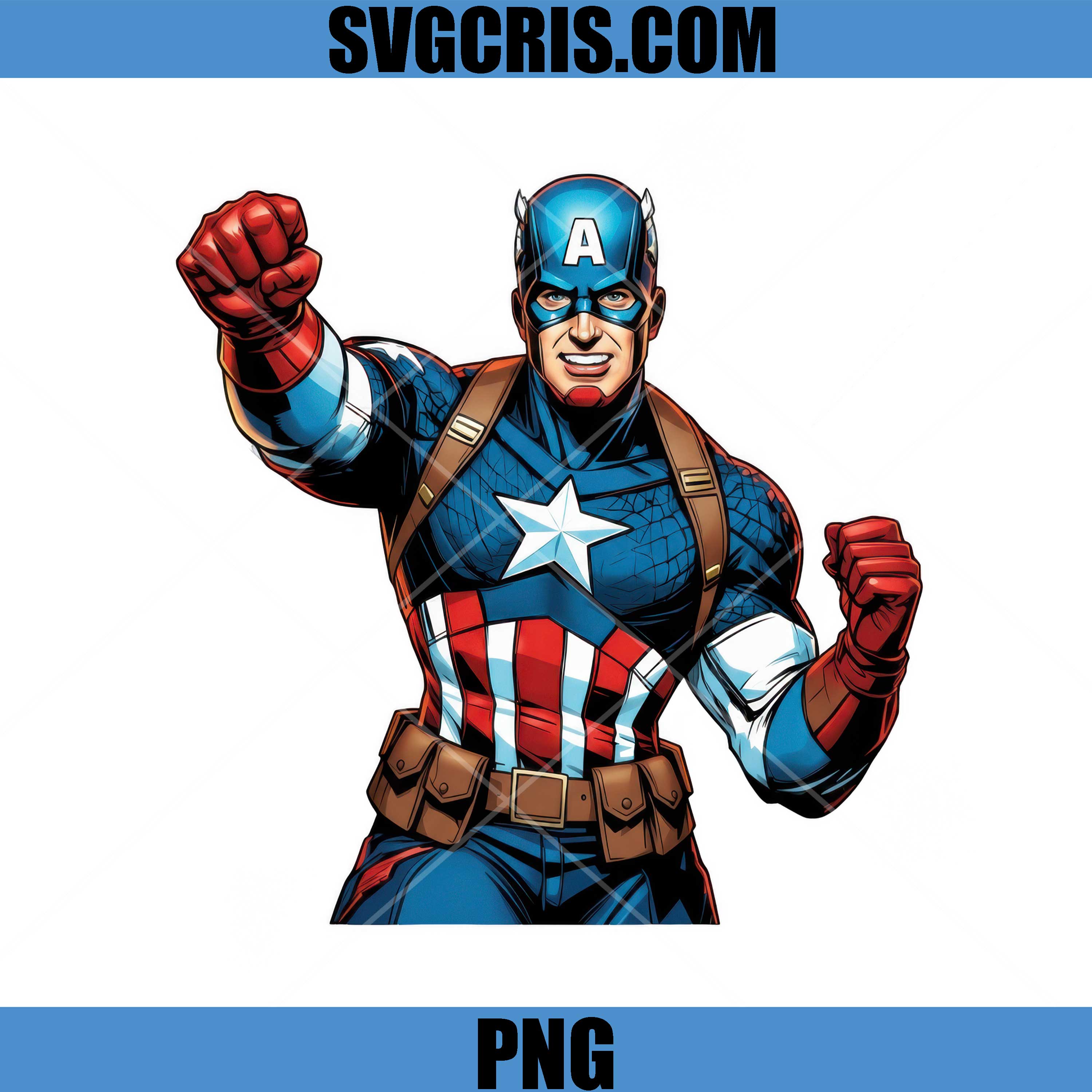 Captain America Hero Fighting PNG, Marvel Superhero PNG