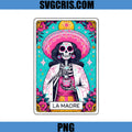 La Madre Tarot Skull PNG, Mexican Skeleton Mom Coffee PNG