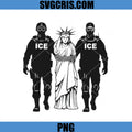 Statue Of Liberty ICE Protest Art PNG, Political Statement Design PNG