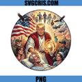 Donald Trump Patriotic Healing Scene PNG, America Trump PNG, Fun Trump