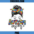 Autism Mom PNG, Puzzle Headband Mom PNG