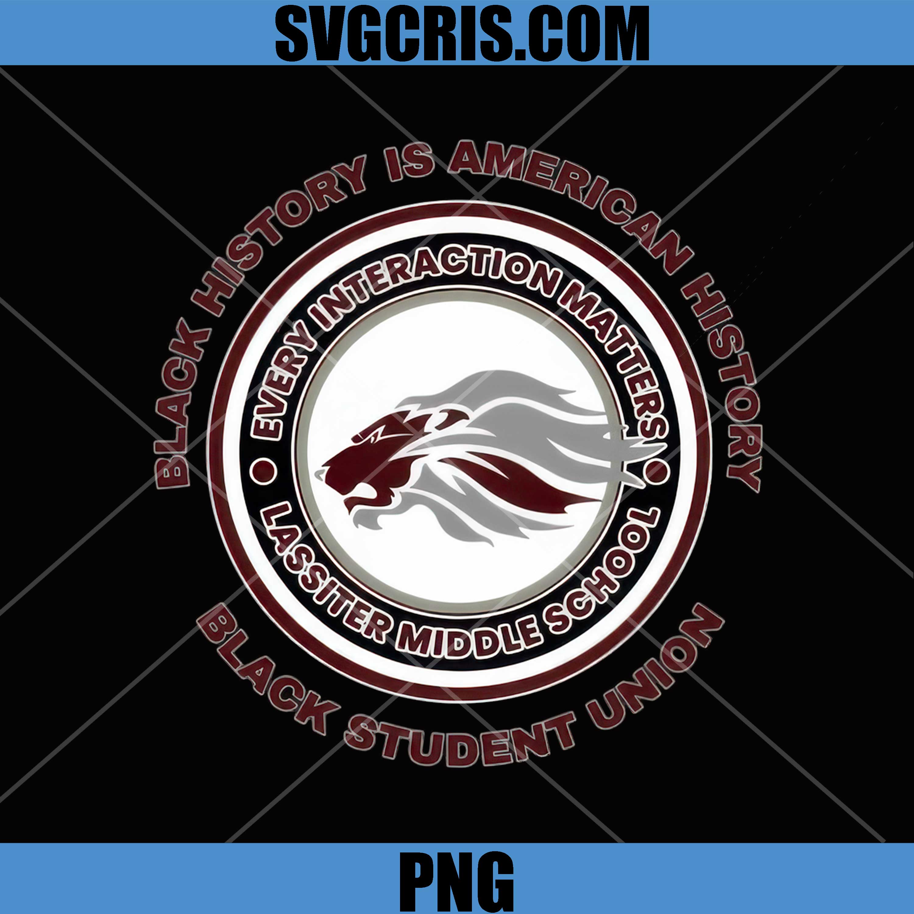 Black History Is American History PNG, Student Union Pride PNG
