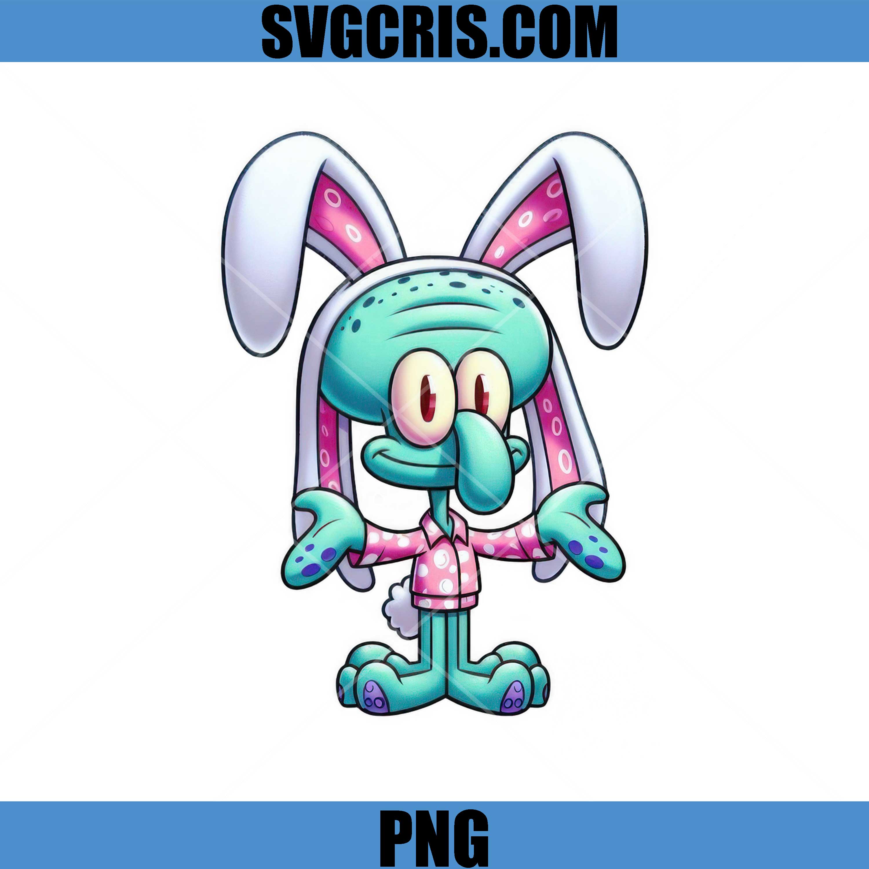 Easter Squidward Tentacles PNG, Easter Squidward PNG, Happy Easter PNG