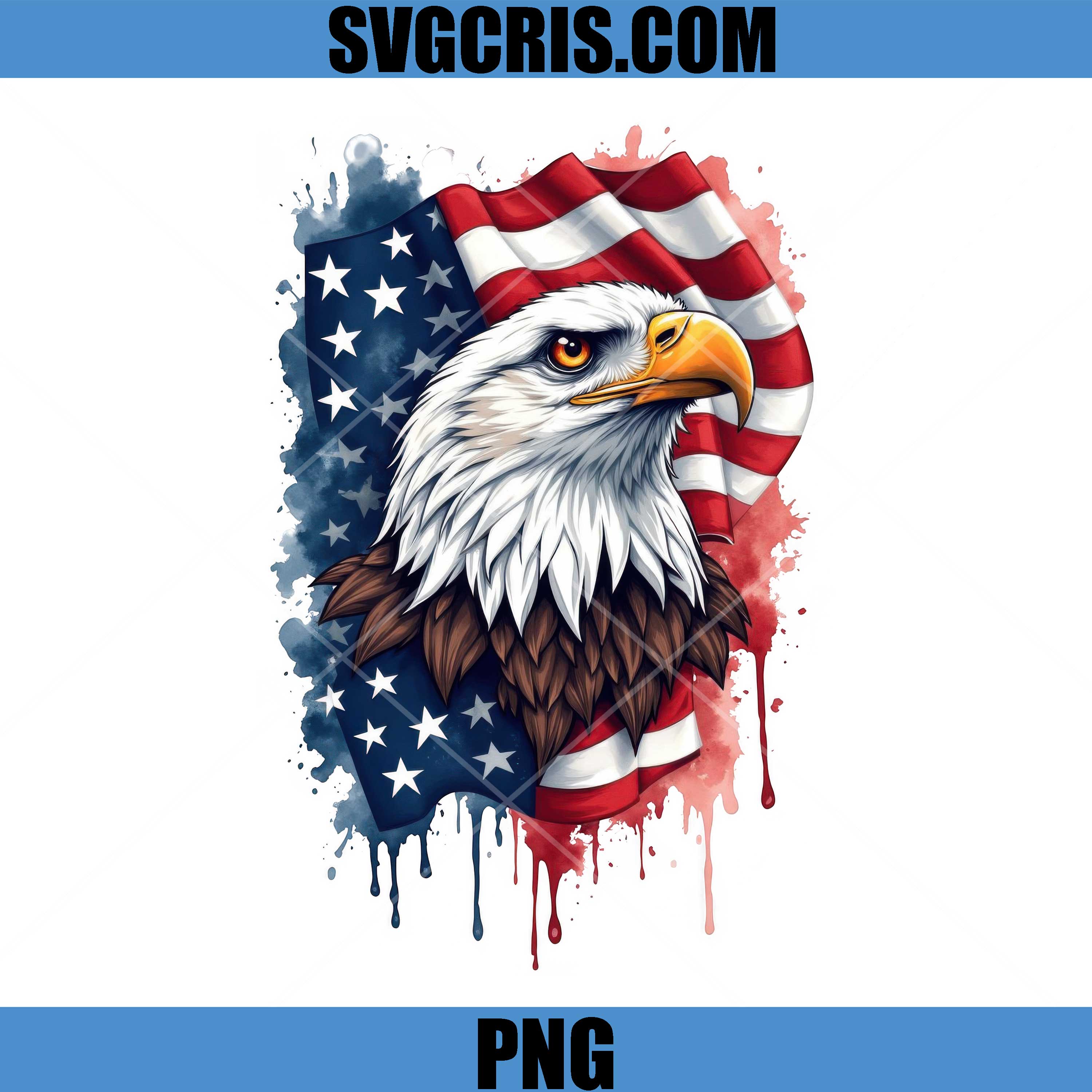 Bald Eagle USA Flag Patriotic 4th Of July PNG, American Eagle PNG