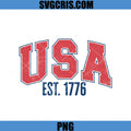 USA Est 1776 Vintage American Style PNG, Patriotic USA PNG