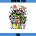On The Hunt Easter Dinosaur PNG, Bunny T Rex Eggs PNG