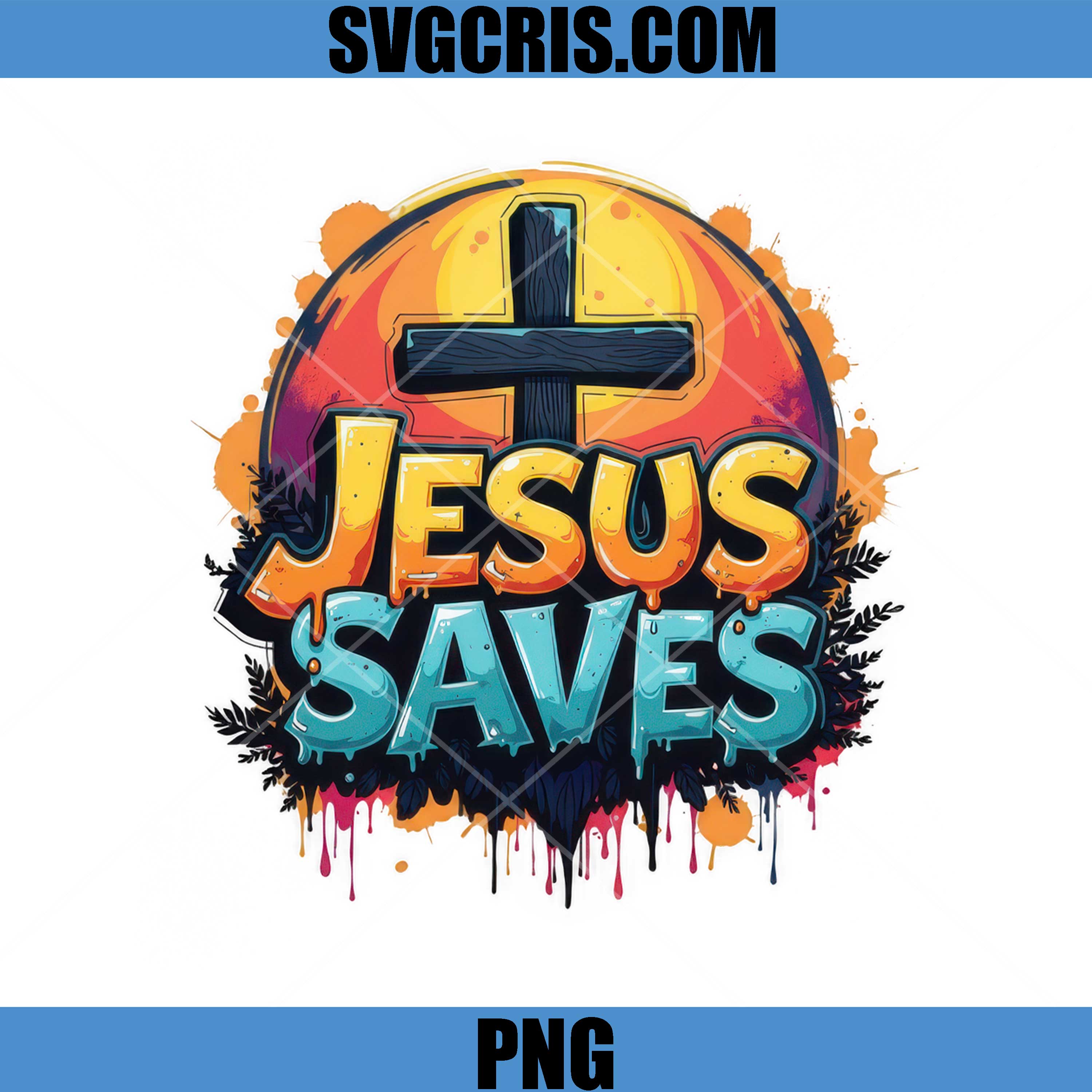 Jesus Saves PNG, Cross Sunset Christian PNG, Faith PNG