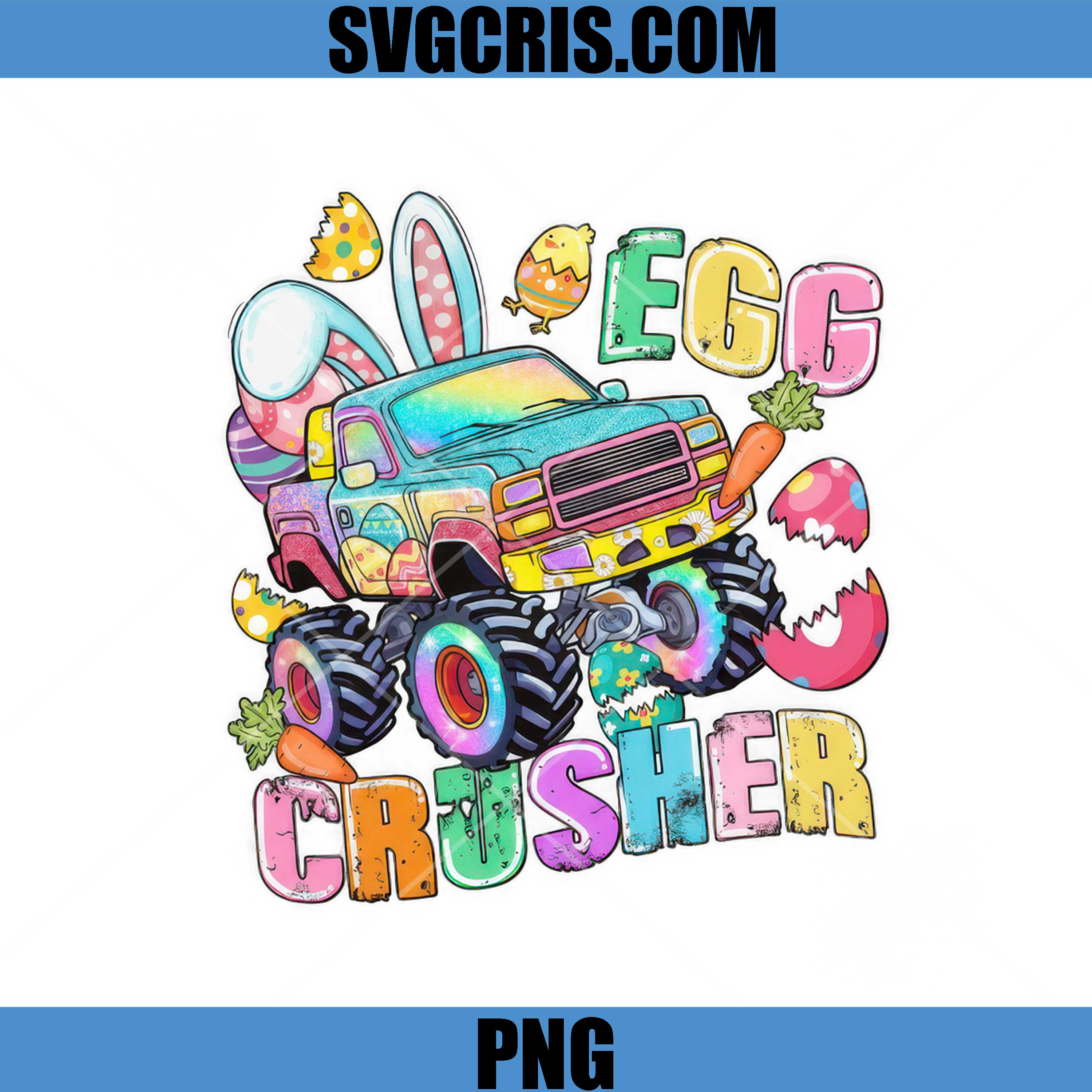 Egg Crusher PNG, Monter Truck Easter Egg PNG