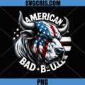 American Bad Bull PNG, Cow USA 4th July PNG