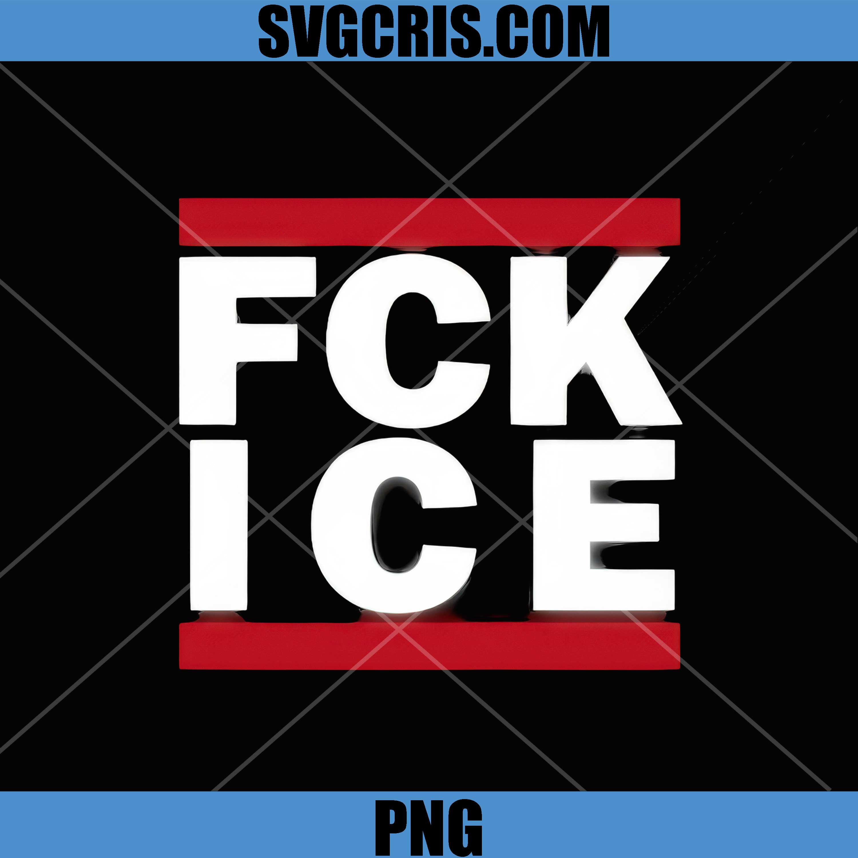 Fck Ice PNG, Funny Offensive Text PNG, Anti Ice PNG