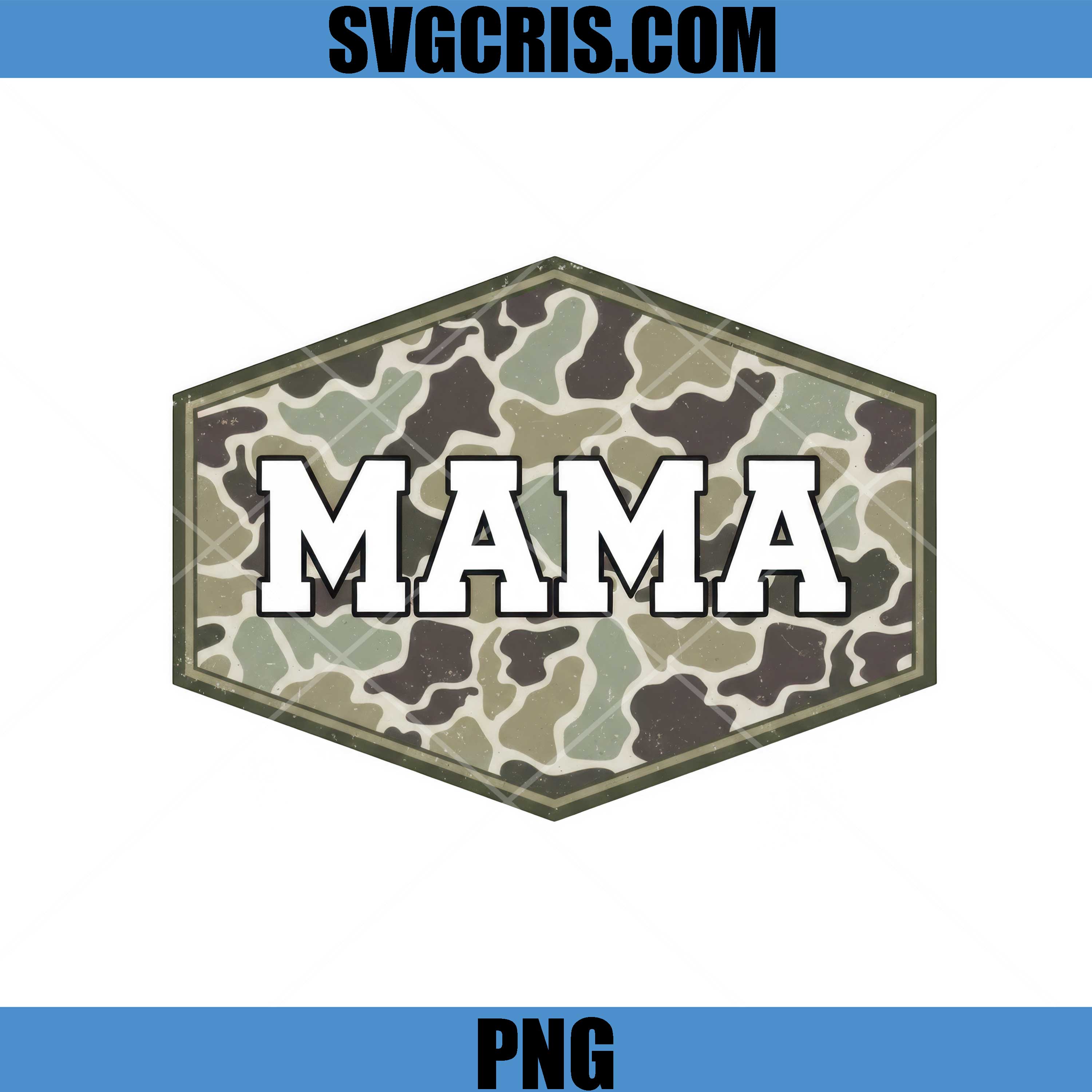 Mama Camouflage Military Style PNG, Camo Mom Design PNG