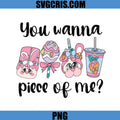 You Wanna Piece Of Me PNG, Cute Bunny Easter PNG, Kawaii Drink Candy PNG