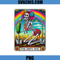 The Dirty Hoe Tarot Skull PNG, Gardening Skeleton Cactus PNG