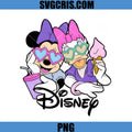 Minnie Daisy Wearing Heart Glasses PNG, Cute Disney Ice Cream PNG