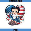 Betty Boop USA 4th July PNG, Betty America Boop PNG