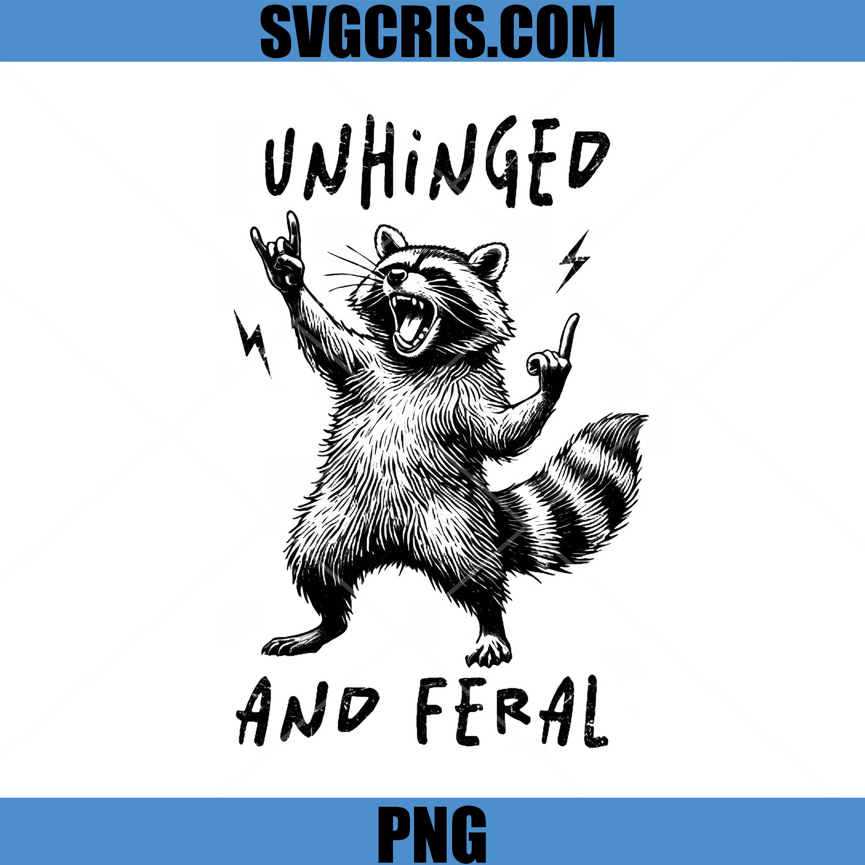 Unhinged And Feral PNG, Wild Animal Illustration PNG
