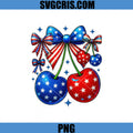 Patriotic Cherry American Flag Style PNG, USA Cherry Bow Design PNG