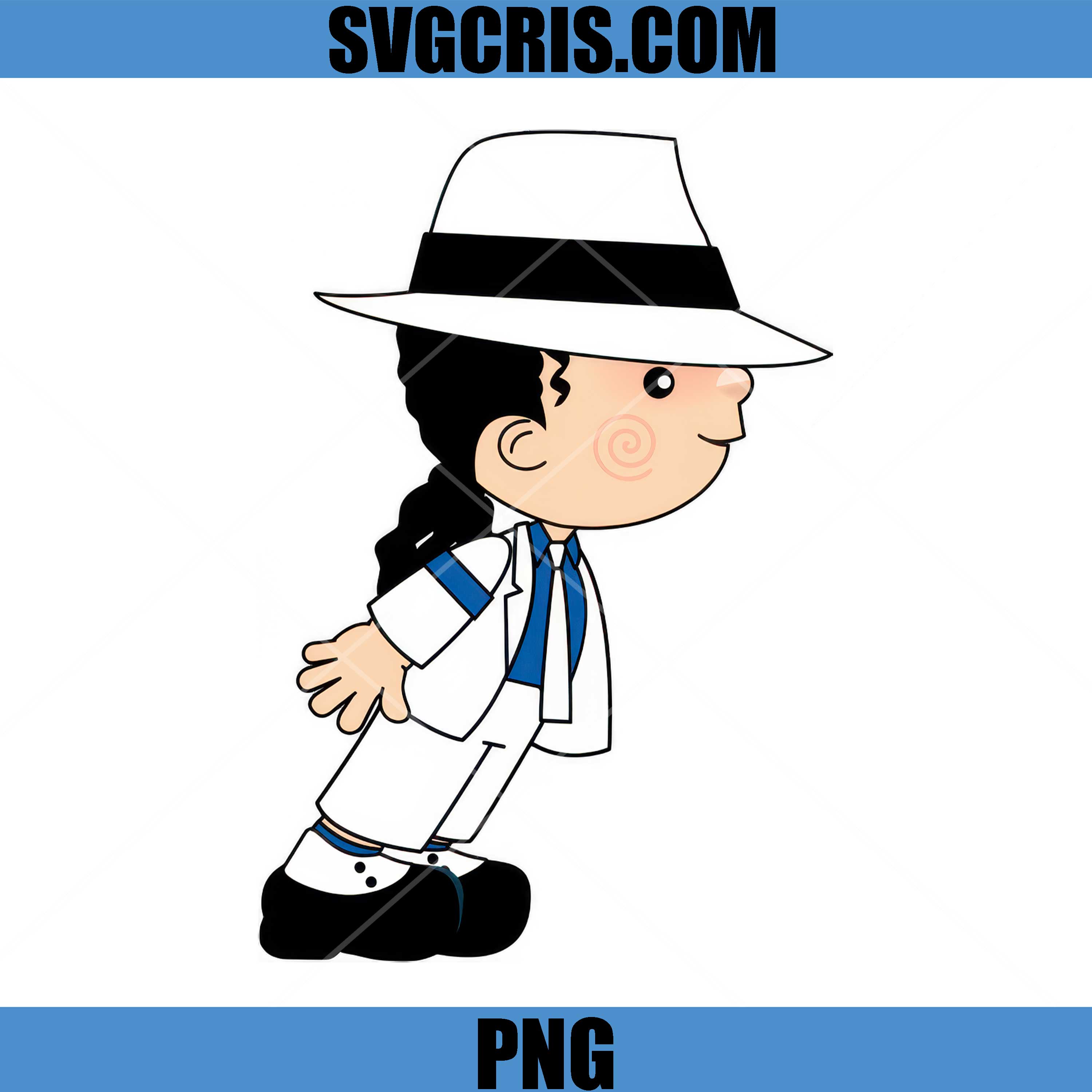 Michael Jackson Cartoon Dance PNG, Michael Jackson Cute Character PNG
