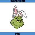 Grinch Bunny Ears Head With Eggs PNG, Cute Grinch Bunny Ears PNG