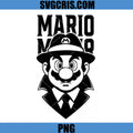 Mario Mafia Style Character PNG, Retro Mario Face PNG