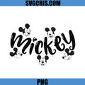 Mickey Name Script With Faces PNG, Mickey PNG