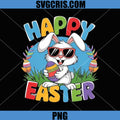 Cute Easter Bunny Holding Egg PNG, Happy Easter Rabbit PNG