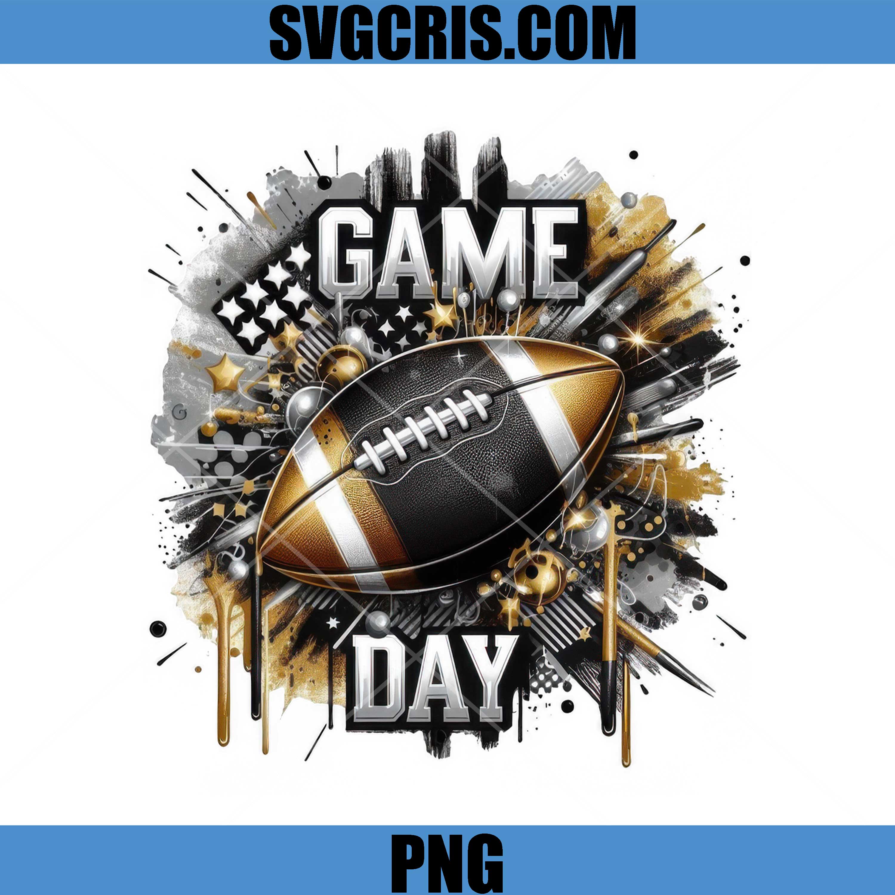 Game Day Football Design PNG, American Football Graphic PNG