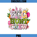 Egg Hunt Crew Easter Bunny Eggs PNG, Cute Carrot Spring Design PNG