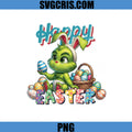 Grinch Easter Bunny With Eggs PNG, Happy Easter Cute PNG