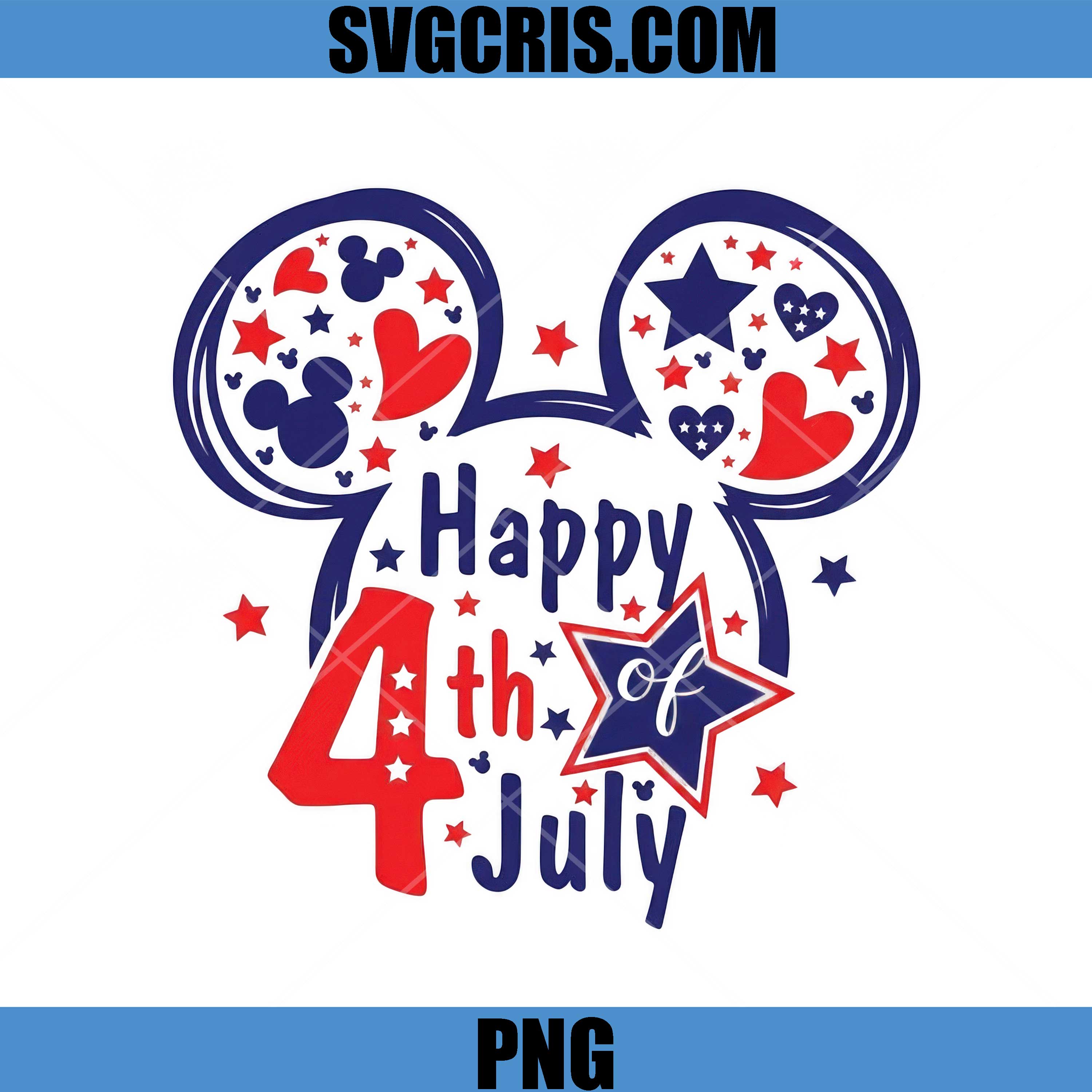 Happy 4th Of July PNG, Happy Fourth Of July Mouse PNG