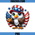 Patriotic Eagle Cartoon USA Hat PNG, Eagle 4th July PNG
