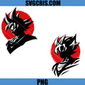 Son Goku Silhouette Red Sun Bundle PNG, Dragon Ball PNG